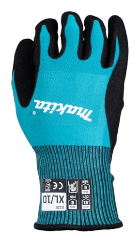 Makita P-84707 Cut Level 1 Nitrile Coated Dipped Gloves, Size X-Large