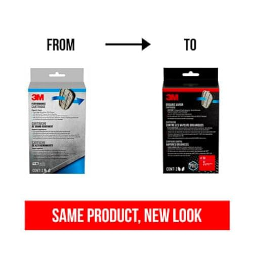 3M Performance Organic Vapor Replacement Cartridges, 1 Pair, Use With Any 3M Bayonet Mount Respirator, For Vapors From Certain Paint Spraying, Adhesives, Sealants, Solvents & Pesticides (6001P1-DC) - image 7