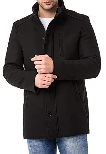 Redbridge Herren Jacken Trenchcoat Mantel Schwarz L