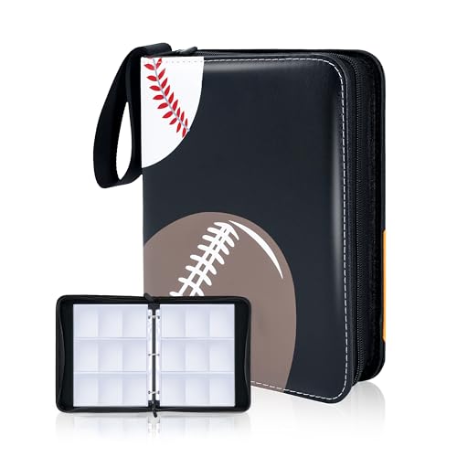 Football Card Binder, 9 Pocket Sports Card Binder, 720...