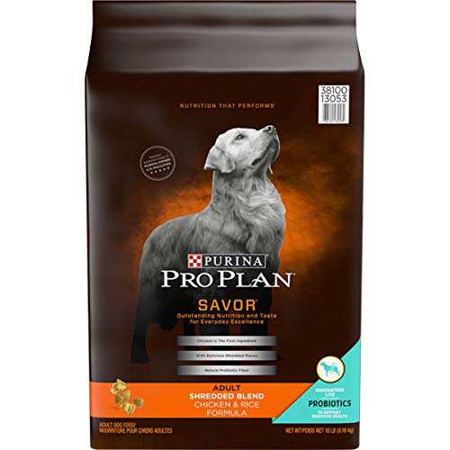 Purina Pro Plan With Probiotics Dry Dog Food, SAVOR Shredded Blend Chicken