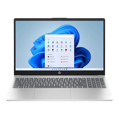 HP Laptop, 15,6 Zoll IPS Full-HD Display, AMD Ryzen 7 5825U 8 x 4.50 GHz, 16 GB DDR4 RAM, 1000 GB SSD, AMD Radeon Vega 8, Silber, Norton 360, Windows 11