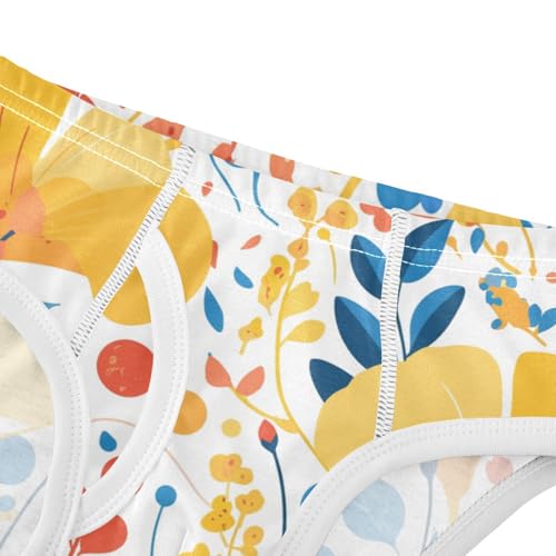 KLL Ginkgo Leaves Little Boys Soft Nighttime Underwear Cute Children Undies4