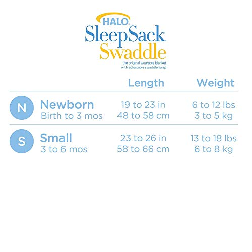 image for HALO 100% Cotton Sleepsack Swaddle, 3-Way Adjustable Wearable Blanket,