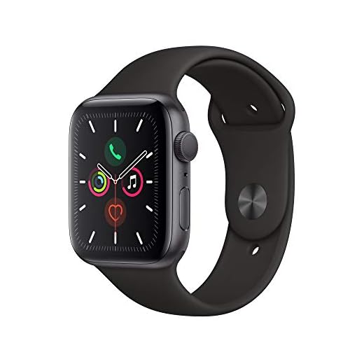 Apple Watch Series 5 (GPS, 44mm) - Space Gray Aluminum Case with Black Sport Band