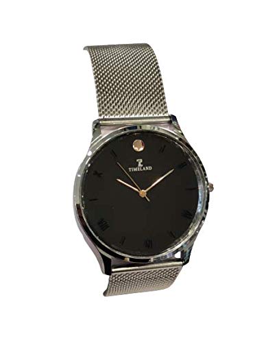 TIMELAND Watches, Analog Watch for Men, Mesh Silver Chain Stainless Steel Watch (B08XKDQYNB) Amazon Price History, Amazon Price Tracker
