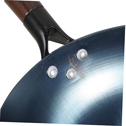 Wok tradicional de hierro con fondo redondo y recubrimiento antiadherente miniatura 6