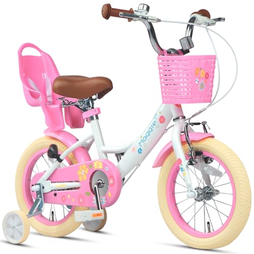 Glerc Maggie �q���p���]�� ���̎q�p �L�b�Y�o�C�N �c�������K �ԕ� �����t�� �⏕�֕t�� ���ǂ��O�� �ʂ�����ݍ��ȕt�� v�u���[�L 3�`5�� 14�C���`�z���C�g�s���N