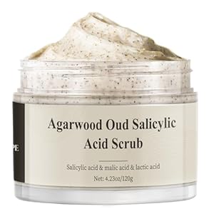 Salicylic Acid Face Scrub Exfoliator For All Skin, Exfoliating Face Scrub, Microdermabrasion Face Exfoliator Scrub for All Skin, 120g / 4.23 Oz