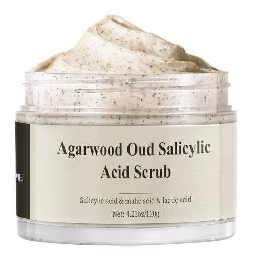 Salicylic Acid Face Scrub Exfoliator For All Skin, Exfoliating Face Scrub, Microdermabrasion Face Exfoliator Scrub for All Skin, 120g / 4.23 Oz