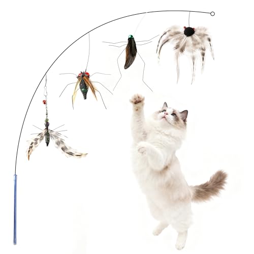ottmat Interactive Cat Toy Bug Toys for Cats 4 Realistic