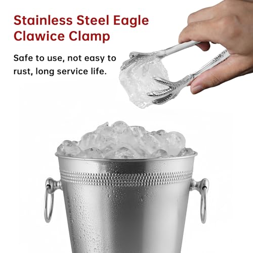 Eagle Claw Style Ice Tongs Bar Serving Tongs Cooking Tongs Stainless Steel Prevents Slipping for Pick up Sugar Ice Cubes Home Use (silver) by eispap - Image 2