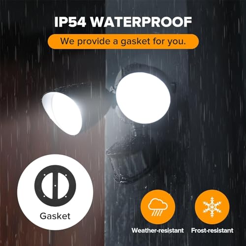 Ume 7622224012-2PCS 2 Pack 32W 2500 Lumen Led Security Lights Motion Sensor Light Outdoor, 5000K Daylight, Ip54 Waterproof, Dusk To Dawn, Motion Detector Flood Light thumb #5