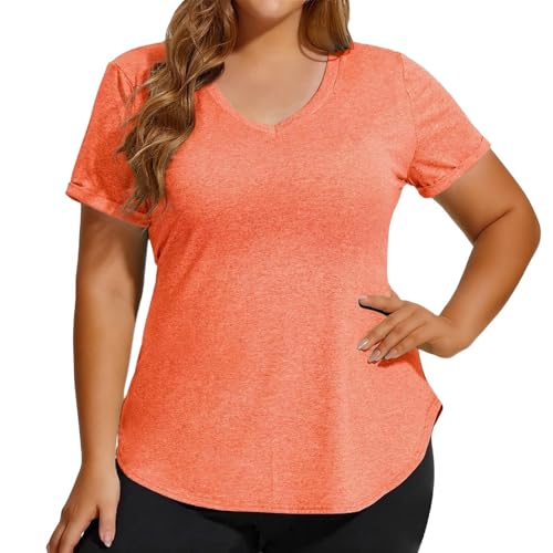 T-Shirt de Sport Grande Taille Femme en Élasthanne Premium Coupe Fluide et Légère