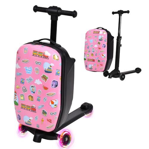 Smilesun 4-in-1 Scooter Luggage with LED