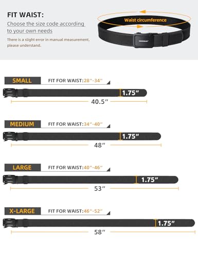 Image of IDOGEAR SPORTS Quick-Adjust Tactical Ratchet Belt | Heavy-Duty 1000D Nylon for EDC, CCW & Duty Use