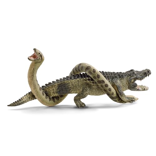 SCHLEICH 42625 Gefahr im Sumpf (NatGeo), für Kinder ab 3+ Jahren, WILD Life - Spielset