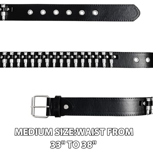 Studded Belt Bullet Rivets Belt Y2k Secene Costume Women Men Goth Belts3