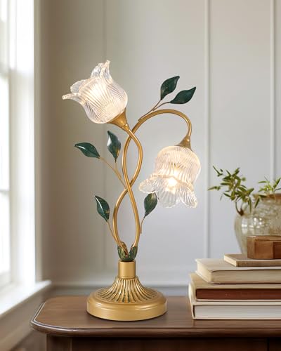 eccuslon Vintage Lily of the Valley Floral Lamp, Cute Flower