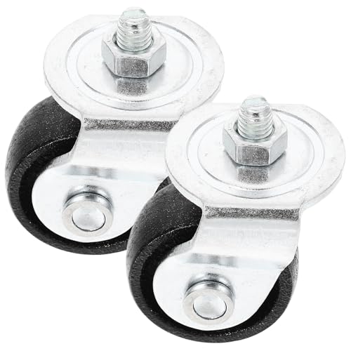 SHINEOFI Ruedas Giratorias para Gato Hidráulico de Piso 2 Toneladas Accesorios Metálicos Duraderos Ruedas Delanteras para Remolque Utilitario Compatibles Gatos Horizontales para Taller