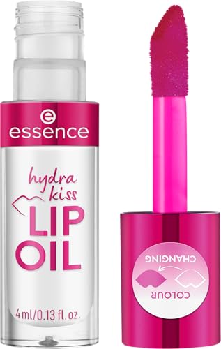 essence hydra kiss lip oil, lip gloss, no. 06, transparent, moisturising, nourishing, with oils, shiny, vegan, no parabens, no microplastic particles, nanoparticles free, pack of 1 (4 ml) essence hydra kiss lip oil, lip gloss, no. 06, transparent, moisturising, nourishing, with oils, shiny, vegan, no parabens, no microplastic particles, nanoparticles free, pack of 1 (4 ml)