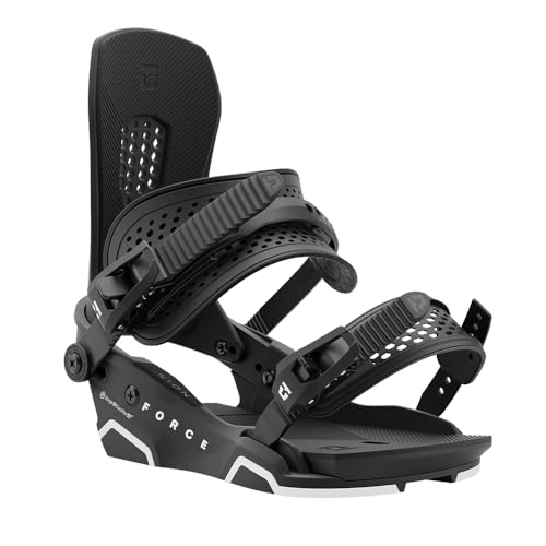 Union Force Men's Snowboard Bindings, Black 25, Large