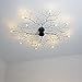 NIAOERFEN Modern LED Ceiling Lights Tree Branch Iron Light Living Room Bedroom Chandeliers Home Decor Light Fixtures Hotel Clubhouse Decoration Lighting,D90cm 10LED