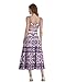 2 Piece Casual Beach Skirt Sets for Women Floral Printed Halter Crop Top High Waist A Line Maxi Skirt Fashion Vacation Outfits Purple-S