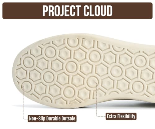 Image of Project Cloud Platform Sneakers for Women Footwear - Memory Foam Insole Womens Shoes, Lightweight and Non-Slip Sole Lace Up Fashion Sneakers for Women 2026 (Volley)