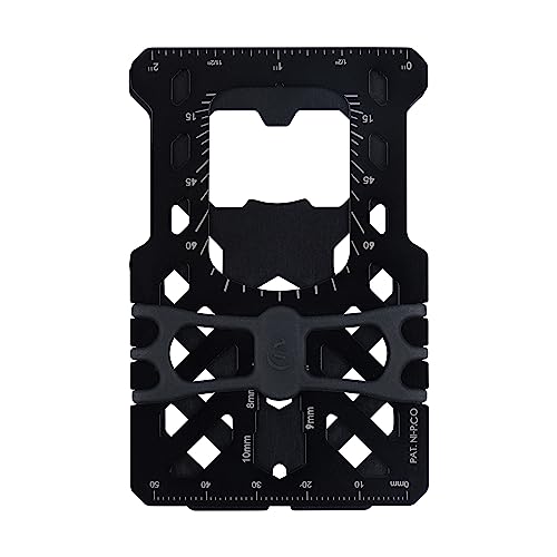 Nite Ize Financial Tool RFID Blocking Wallet - Stainless Steel 10-in-1 Dual-Plated Multi-Tool Wallet - Compact Wallet with Scraper, Bottle Opener, Flat Head Screwdriver & More - Black3