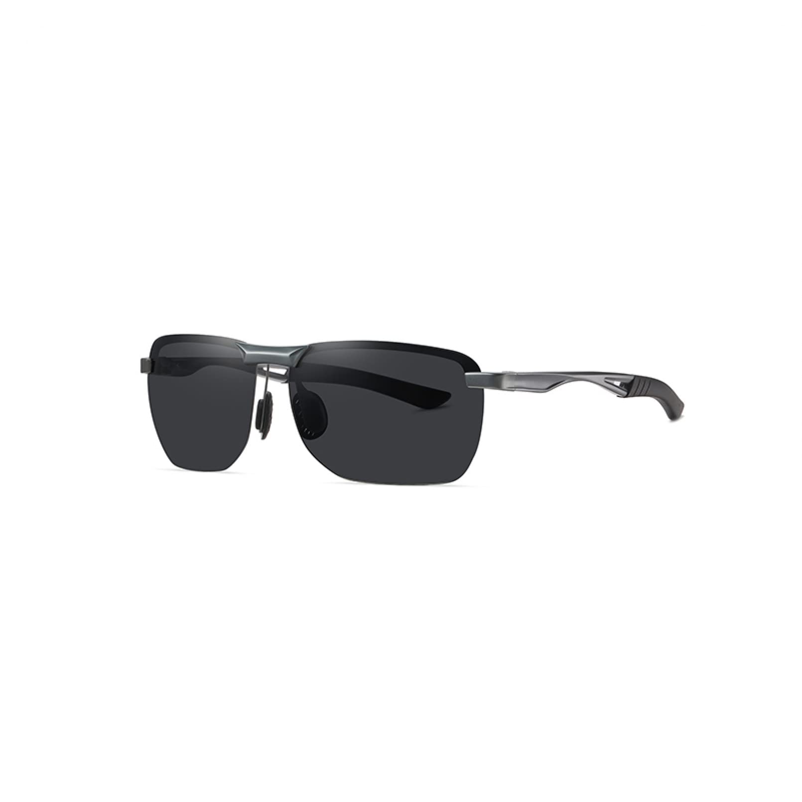 Gafas de sol de los hombres de las mujeres universales gafas de sol de los hombres medio marco polarizadas gafas de sol deportivas UV40
