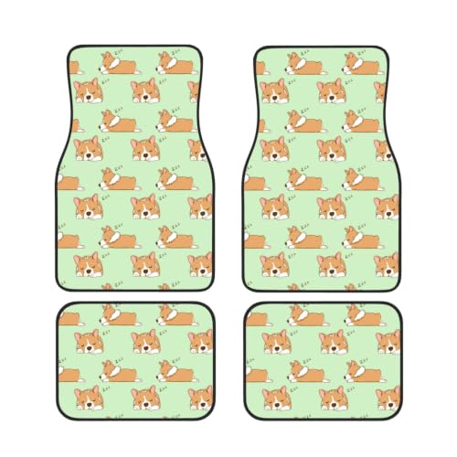 Alfombrillas para coche Corgi antideslizantes de neopreno protectoras