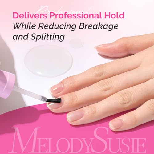 Image of MelodySusie 30ML Nail Dehydrator and Primer, 3-in-1 HEMA-Free Acid-free Nourishing Nail Prep for Nail Thickening Solutions Acrylic & Gel Nails