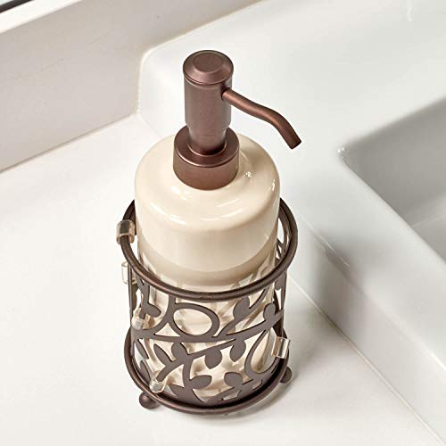 Idesign Vine Ceramic Liquid Lotion Dispenser Kitchen, Bathroom Countertop, Sink, Or Vanity, Holds 13 Oz, Soap Pump #TOP3