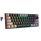 60% RGB Mechanical Keyboard, E-YOOSO Gaming Keyboard with Blue Switches and RGB Backlit Small...