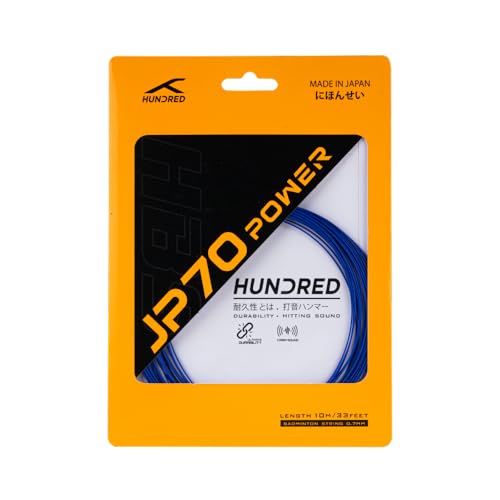Image of Hundred JP 70 Power Badminton String | 0.70 mm High Repulsion & Power | Superior Durability & Tension Hold | Crisp Hitting Sound | Pro-Level Performance