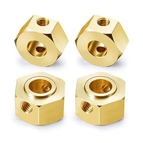 Adaptateurs hexagonaux de roue en laiton usiné pour Axial SCX6