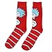 Bioworld Dr. Seuss Cat In The Hat THING ONE THING TWO Mid Calf Crew Socks