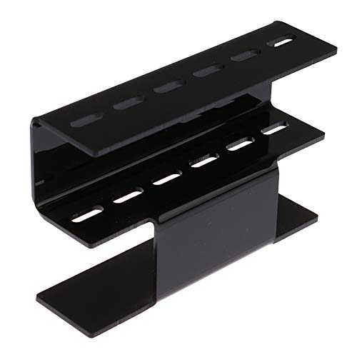 Acrylic 6 Holes Eyelash Tweezers Storage Rack Eyelash Lash Extension Tools Holder Stand Organizer Nail Beauty Tools Shelf Black