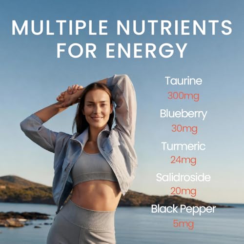 NEUMINA Women's Energy & Immune Complex, Energy Production and Immune Support, Rhodiola, Salidroside,Taurine, Turmeric, Blueberry & Black Pepper, Vegan, Non-GMO, 90 Capsules — view 2