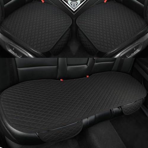 Car Seat Covers for Fiat Linea Viaggio Tipo Argo, Full Set Car Seat Cushion Front and Rear Protector Mat Pad with Storage Pockets Breathable Anti-Slip Rubber Bottom Interior Accessories
