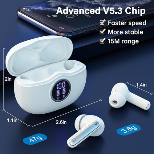 Fhumsh A10 Bluetooth 5.3 Earbuds – 50H Battery, IPX7 Waterproof — view 4