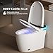 Vipbear Smart Toilet with Heated Seat & Auto Flush, Tankless Toilets for Bathroom Modern One Piece Toilet Standard Comfort Height Toilet with Slow Close, Night Light, Water-Saving Siphon Dual Flush