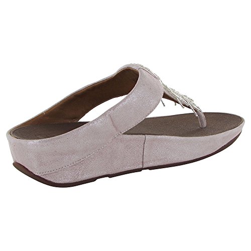 Fitflop Women Cha Cha Silver Flip Flop Size 4 B(M) US - FrenzyStyle
