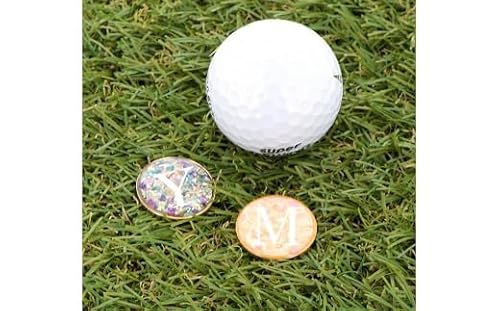 名入れ オリジナルゴルフマーカー ピンク系[お好きなイニシャルを記載ください][1011]