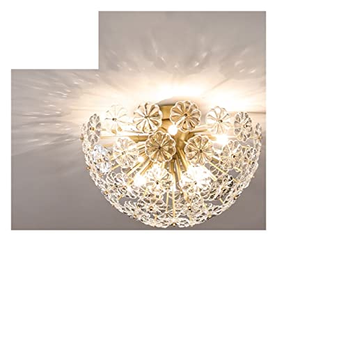 Lustre en cristal LED moderne plafonnier rond pour sublimer une pièce sombre