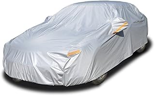 Kayme 6 Layers Car Cover Waterproof All Weather for Automobiles, Outdoor Full Cover