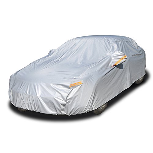 Kayme Hail Protector Car Cover，Anti Hail Thickened Multi-Layered EVA Car Cover Waterproof Sun UV Rain Snow All Weather, Outdoor Hail Protection Cover, Fit Sedan/Coupe-Length (176 to 185 Inch