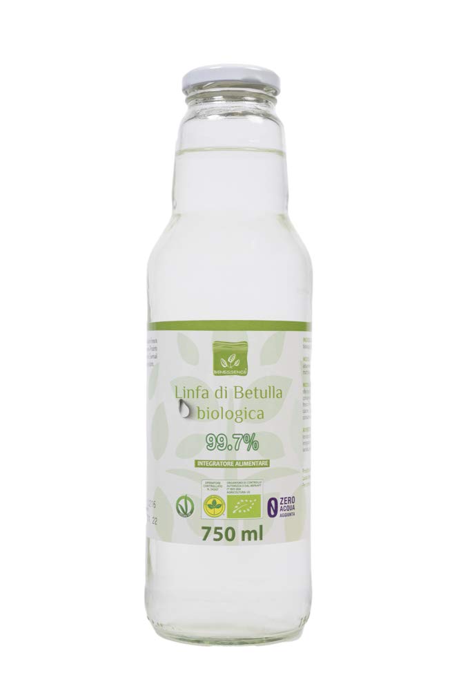 Benessence - Linfa di Betulla Biologica - Azione Detox e Drenante - 3 bottiglie da 750ml