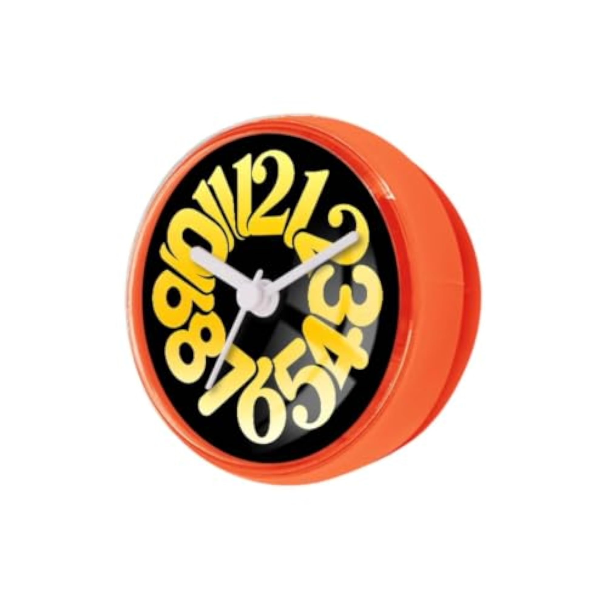 Easy-to-Read Waterproof Shower Clock with Suction Cup, Orange